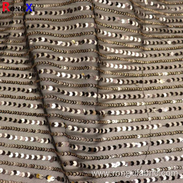 3mm 5mm 6mm Professional Sequin Stripe Fabric